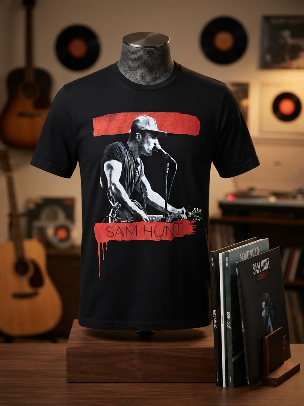Sam Hunt Graphic Tee – Unisex XXL (Thick Cotton) country Nashville Texas